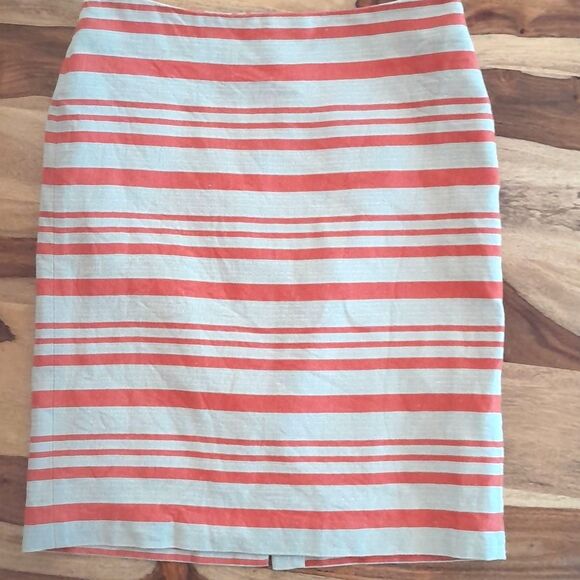Talbots Linen & Cotton Blend, Stripe Skirt - Picture 15 of 16